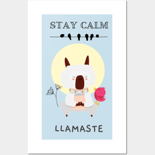 Calm Llama Posters and Art